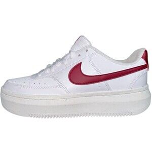 Nike Court Vision Alta Sneakers Shoes White Red DZ5394-103 Womens Size 10 New